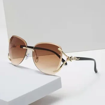 2023 Nové Náměstí sluneční Brýle, Ženy, Luxusní Značky Návrhář Zvířat Sluneční Brýle Vintage Dívky Brýle Dámy UV400 Oculos De Sol