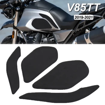 Motocykl černá protiskluzová Strana Proti Paliva Tank Pad Nálepka Guzzi V85TT Vhodné Pro Moto Guzzi V85TT 2019-2021