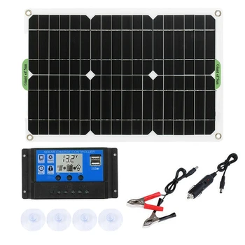 180W Solární Panel Kit 12V Baterie Nabíječka s 100A Regulátor pro Karavan, Loď, RV
