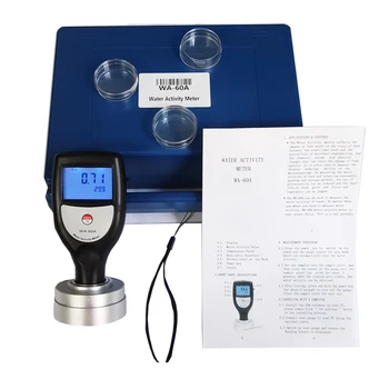 Digitální vodní aktivity měřič WA-60A potravin aktivita vody tester s Vysokou přesností 0aw~1.0 aw potraviny chléb přenosné vodní aktivity metr