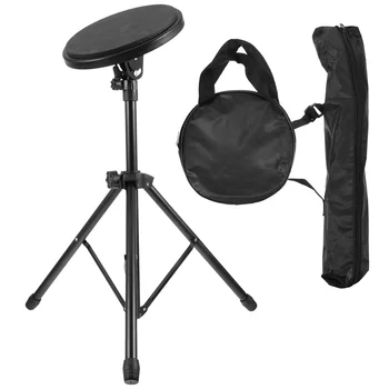 1 Sada Drum Pad Stand Kit Drum Practice Pad Příslušenství Tichý Drum Pad pro Začátečníky