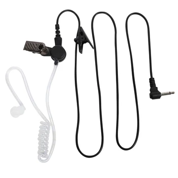 3X Rovně Poslouchat Pouze Transparentní Flexibilní Akustické Trubice Sluchátka 3,5 Mm Sluchátka Headset Mono Jack Pro Walkie-Talkie
