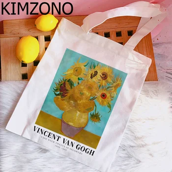 Van Gogh nákupní taška, bavlna, juta taška bolsa kabelka taška reciclaje boodschappentas tote hadříkem chytit