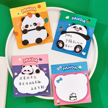 Samolepící Lytwtw je Karikatura Lepicí Roztomilý Kawaii Panda Poznámky, Poznámkový blok, Memo Pad Kancelářské Školní Potřeby Papírnictví Samolepky