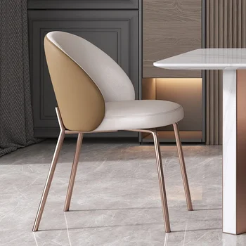 Italské minimalistické světlo luxusní jídelní židle Nordic domů moderní jednoduchá restaurace hotel psací stůl zpět židle
