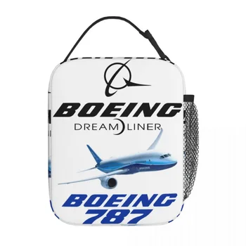 Letadlo Boeing 787 Dreamliner Merch Izolované Oběd Bag Cestovní Skladování Potravin Box Přenosné Nový Přírůstek Tepelné Chladič Oběd Box