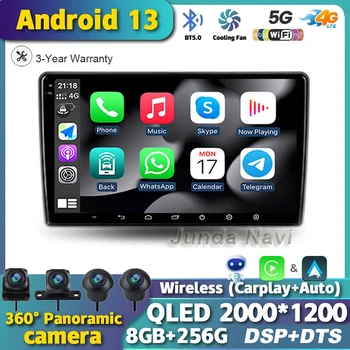 Android, 13 Auto Stereo Rádio Pro LADA Granta Sport 2011-2018 Multimediální Bezdrátové Carplay Video Přehrávač, GPS Navigace Rozdělené Obrazovce