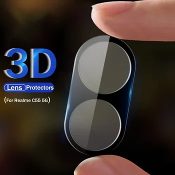 1-3KS Camera Protector Pouzdro Pro Realme C55 5G Zadní 3D Zakřivené Tvrzené Sklo Kryt Objektivu RealmeC55 Realmi C55 C 55