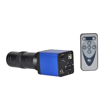 16MP HDMI usb HD Odvětví digitální Video Mikroskop, Fotoaparát, Digitální Zoom 60Hz pro opravy telefonu + 100X C-mount Objektiv