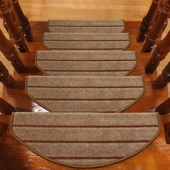 Jednobarevné schodiště krok mat zdarma lepidlo samolepicí domácnosti masivního dřeva, mramoru krok non-slip mat spirála schodiště krok mat