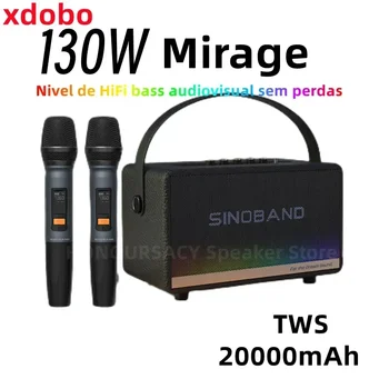 XDOBO Mirage 130W Ultra Vysoký Výkon Přenosný Bezdrátový Bluetooth Reproduktor pro Domácí kino, Karaoke Sound Box 6.5 mm Nástroj Rozhraní