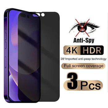 Kompletní Kryt Anti Spy Screen Protector Pro iPhone 11 12 13 14 15 PRO MAXIMÁLNÍ Soukromí Sklo Na iPhone 7 8 14 Plus XS Max Tvrzené Sklo