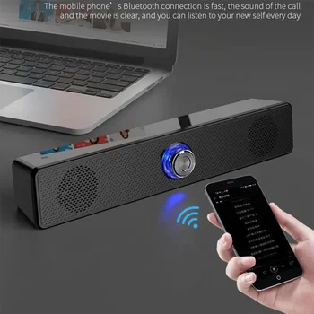 Nový Soundbar S Subwoofer TV Sound Bar Systém domácího kina s Bluetooth Reproduktorů Extra Bass Počítače PC Reproduktory Bass Stereo