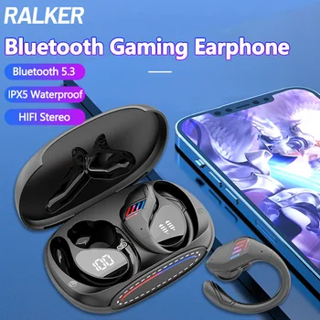RALKER Bezdrátová Sluchátka R400 TWS Sluchátka Bluetooth 5.3 Hráč Sluchátka hi-fi Stereo Bezdrátový Bluetooth Headset IPX5 Vodotěsné