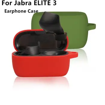 1ks Vysoce Kvalitní Nárazuvzdorné Pět Plná Barva Silikonové Sluchátka Pouzdro Pro Jabra Elite 3 Elegantní Sluchátka Nabíjecí Pouzdro Skladování Taška