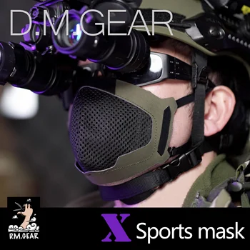 DMGear Taktické X Maska Anti-Mlha Prach Lovecké Vybavení Vojenské Techniky Příslušenství, Airsoft, Armáda Pohodlné Laser Cut
