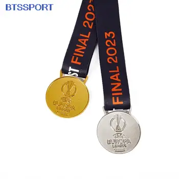 Europa League Fotbal Medaili Kovové Medaile Replika Medaile Zlatá Medaile Fotbalové Suvenýry Fanoušky Kolekce Dárek