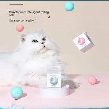 Pet Produkty Gravitace Inteligentní Válcování Míč Dráždit Hračky Pro Kočky S Kočičí Mátou Zvuk Broušení Zubů Odpor Self Vysoký Míč