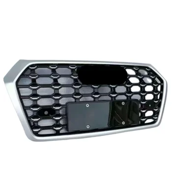 Přední Mřížka Nárazníku Přední Nárazník Grill Center Mřížka Lesk Černá pro Audi Q5 2018-2020 (Refit pro SQ5 Styl), auto příslušenství