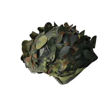 3D kamufláž taktické helmy kryt s různými maskovací tkaniny proužky wargame taktické vybavení, rekvizity DIY