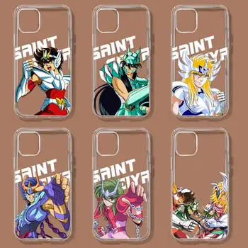 Anime Saint Seiya Telefon Pouzdro Pro iPhone 11 12 Mini 13 14 Pro XS Max X 8 7 6s Plus 5 SE XR Transparentní Shell