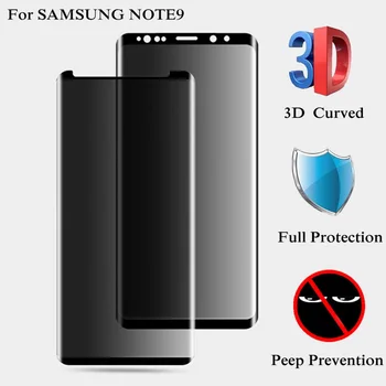 3D Full Cover Soukromí Anti-Oslnění Sklo pro SAMSUNG Galaxy Note 8 9 S8 S9 Plus Tvrzené Sklo Screen Protector pro S9 Hraně Film