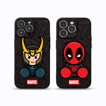 Loki Plavba Deadpool Telefon Pouzdro Pro iPhone 15 14 13 12 11 Pro Max Plus 12 13 X Mini XS Max Nárazuvzdorný Kryt Funda Shell