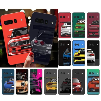 Japonsko JDM Sportovní Auto Telefon Pouzdro pro Google Pixel 8 7 Pro, 7a, 6A 6 Pro 5A 4A 3A Pixel 4 XL Pixelů 5 6 4 3 3A XL Funda