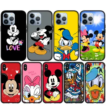Mickey Mouse, Donald Duck Kryt Telefonu Pouzdra pro iPhone 14 13 12 Mini 11 Pro X XR XS Max 6 7 8 6S Plus + SE Měkké Pouzdro