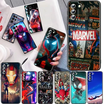 marvel spiderman filmy Pro Samsung Galaxy S23 S22 S21 S20 Ultra Plus Pro S10 S9 S8 S7 S6 4G 5G silikonové Měkké Černé Pouzdro na Telefon