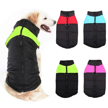 4 Barvy Pet Oblečení Pro Malé a Středně Velké Psy Vesta Zimní Teplé Nepromokavou Srst Psa Bundy S-5XL