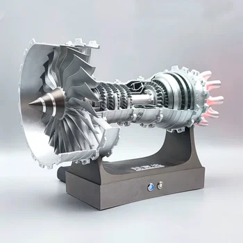 Miniaturní Modelu Letadla, Motoru PETG Materiálu Turbofan Motor Vyměnitelné DIY Vědecké Zkušenosti Hračka - vylepšená Verze