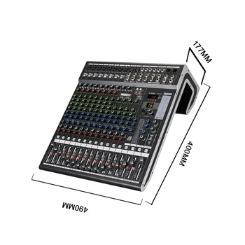 16 Kanálový Audio Mixer Zvukové Mixážní Konzole Počítačový Vstup 48v Napájení Model Původu Typu pro Karaoke Párty