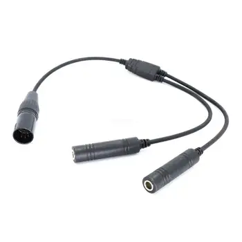 Lepší Connectivitys s Kabel Adaptéru XLRs Headset na Plyn, Dvojitá Zástrčka Dropship