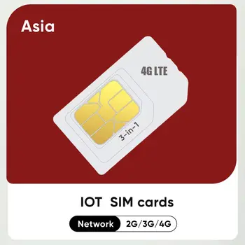 M2M Data 4G LTE SIM Kartu Asie Univerzální 1Gb Mobilní internet Věcí Zařízení Roamingu Sledovat Límec GPS Brána 360 Dnů Služby