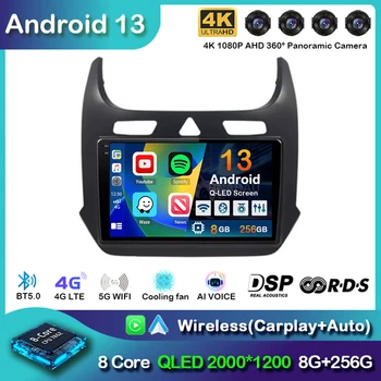 Android, 13 Carplay Auto Rádio pro Chevrolet Cobalt 2 2011-2018 Multimediální Video Přehrávač, WI-fi+4G GPS 2Din DVD Hlavy Jednotky Stereo QLED