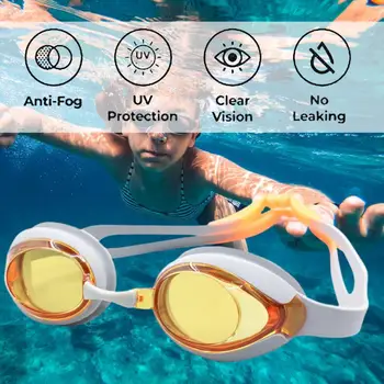 Anti-mlha, Silný Houževnatost Dítě Plavecké Brýle Klobouk Plug do Ucha Nos Klip Set Plavání Používat