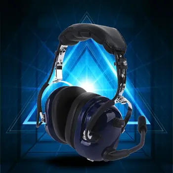 Vzduch RA200 Letectví Headset s Duální Konektory Mono MP3 Hudba Vstupní Redukce Šumu Zahrnuje Headset Bag Gel