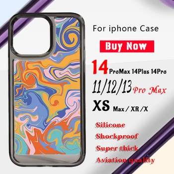 Umění Abstraktní Barevné Linie Malba Pouzdro Pro iphone 11 12 13 14 Pro Max Funda Měkké Silikonové Krytí XS Max X XR Akryl Nárazník Coque