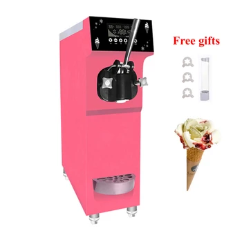 220V 110V Měkké Sloužit zmrzlinový Stroj, Komerční Ice Cream Maker 1 Příchuť zmrzliny, Automat