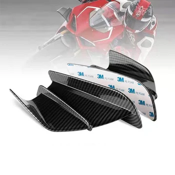 Motocykl Aerodynamické Křídlo Kit Univerzální Fixní Winglet Kapotáž Wing Vhodné Pro Yamaha Pro KTM Pro Kawasaki Pro Suzuki, Pro BMW